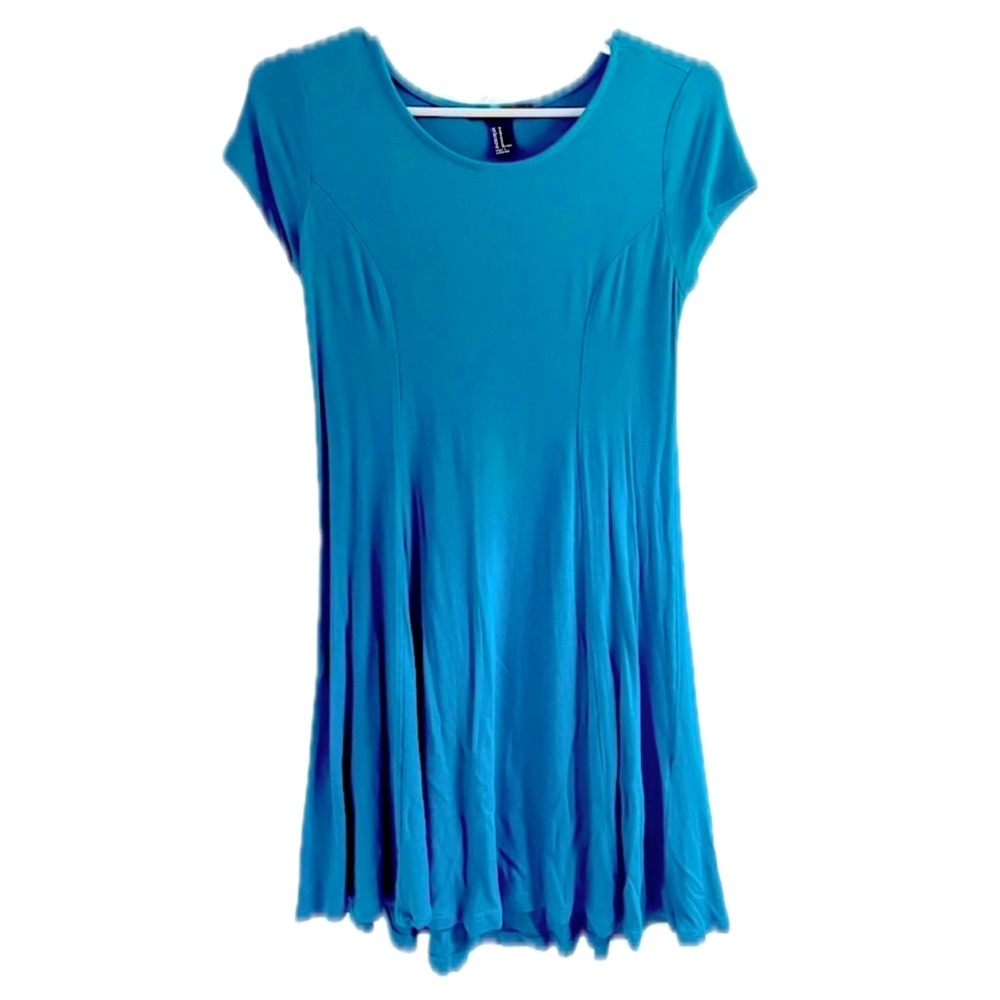 Forever 21 Swingy Soft Short Sleeve Tee Dress in Teal Women’s Size Medium